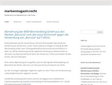 Tablet Screenshot of markenmagazin.de